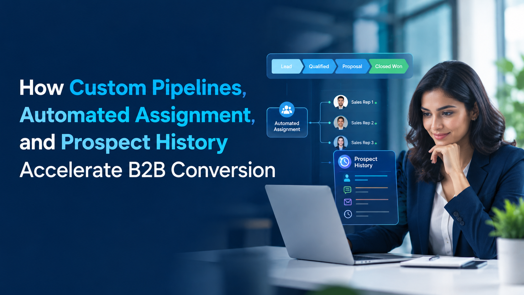 How Custom Pipelines, Automated Assignment, and Prospect History Accelerate B2B Conversion