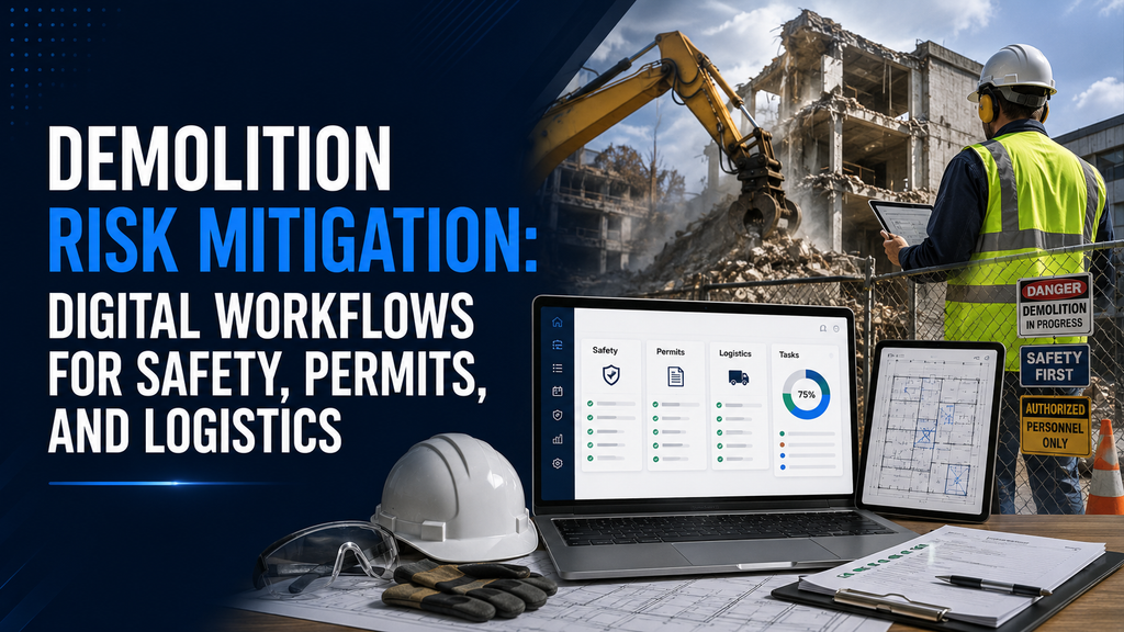 Demolition Risk Mitigation: Digital Workflows for Safety, Permits, and Logistics