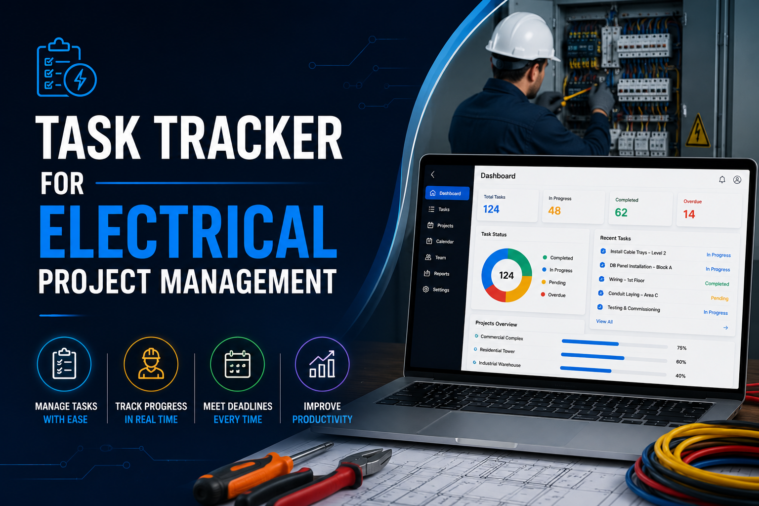 Task Tracker for Electrical Project Management: How Contractors Can Keep Crews, Materials and Deadlines Under Control