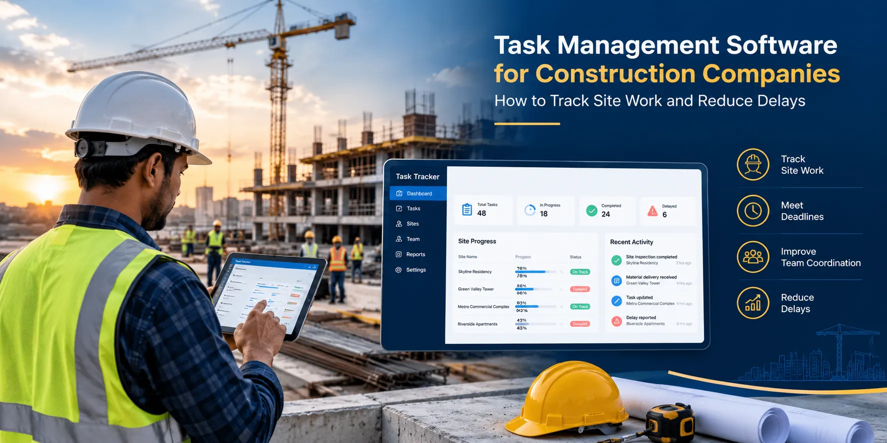 Task Management Software for Construction Companies: How to Track Site Work and Reduce Delays