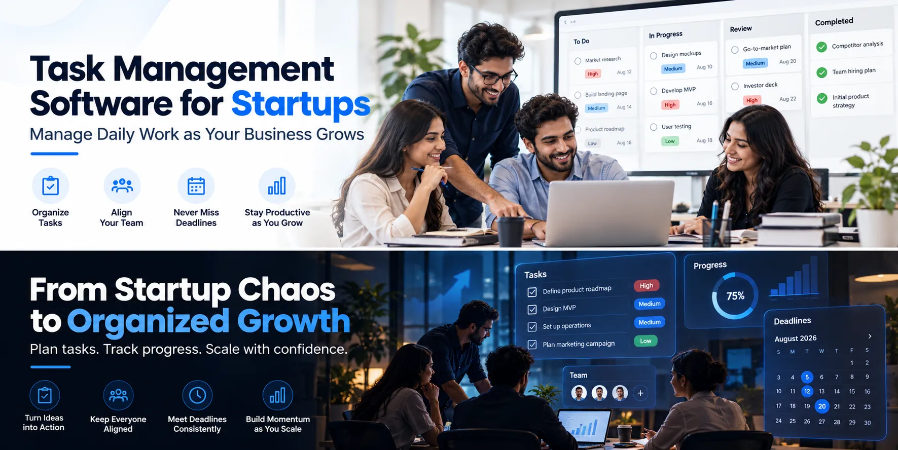 Task Management Software for Startups: Manage Daily Work as Your Business Grows